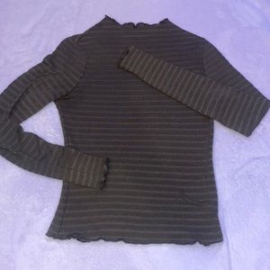 green planet gold ribbed long sleeve
